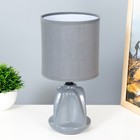 Настольная лампа "Лаура" Е14 40Вт серый 13х13х26,5 см RISALUX - фото 319108908