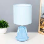 Настольная лампа "Лаура" Е14 40Вт голубой 13х13х26,5 см RISALUX - фото 319108915