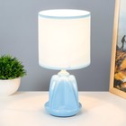 Настольная лампа "Лаура" Е14 40Вт голубой 13х13х26,5 см RISALUX - Фото 2