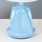 Настольная лампа "Лаура" Е14 40Вт голубой 13х13х26,5 см RISALUX - Фото 5