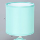 Настольная лампа "Лаура" Е14 40Вт бирюзовый 13х13х26,5 см RISALUX - Фото 4