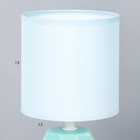 Настольная лампа "Латея" Е14 40Вт бирюзовый 13х13х28 см RISALUX - Фото 4