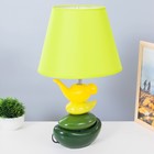 Настольная лампа "Птичка" Е14 40Вт желто-зеленый 28х28х47 см - фото 3019916