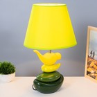 Настольная лампа "Птичка" Е14 40Вт желто-зеленый 28х28х47 см RISALUX - Фото 2