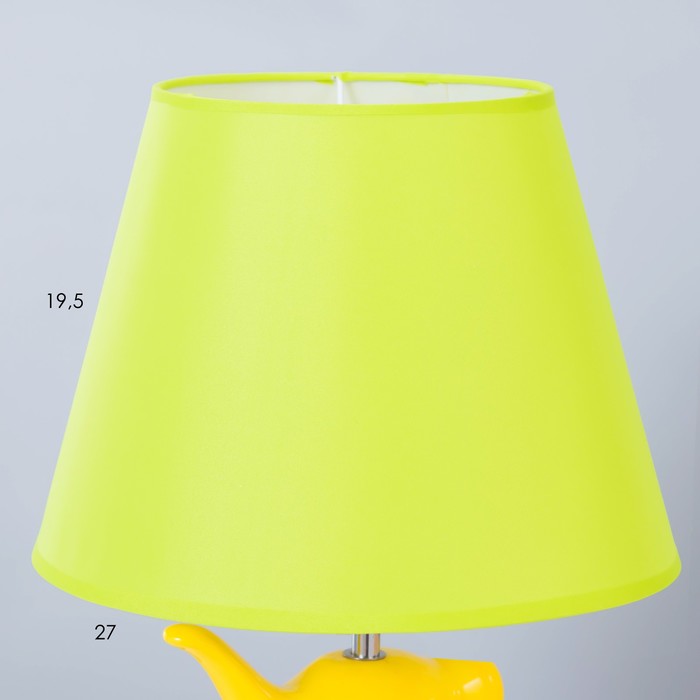 Настольная лампа "Птичка" Е14 40Вт желто-зеленый 28х28х47 см RISALUX - фото 1909015390