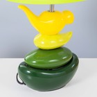 Настольная лампа "Птичка" Е14 40Вт желто-зеленый 28х28х47 см RISALUX - Фото 5