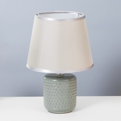 Настольная лампа «Манолия» Е14 40 Вт серый 18×18×27 см RISALUX