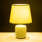 Настольная лампа "Манолия" Е14 40Вт зеленый 18х18х27 см - Фото 3