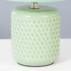 Настольная лампа "Манолия" Е14 40Вт зеленый 18х18х27 см - Фото 5