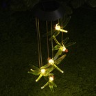 Садовый светильник на солнечной батарее «Стрекозы», 12.5 × 86 × 12.5 см, 6 LED, свечение тёплое белое - фото 8791156