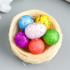 Набор фигурок пасхальных «Яички в гнезде», 4 шт., 6×6 см, МИКС 9036267