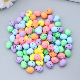 Декор пасхальный "Яйцо - перепелиное" набор 100 шт разноцветные 1,8х1,5х1,5 см