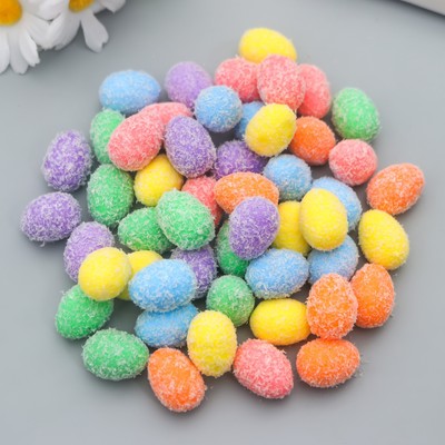 Пасхальный декор для творчества «Яйцо: иней», набор 50 шт., разноцветные, 2.5×1.8×1.8 см