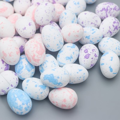 Пасхальный декор для творчества «Яйцо: акварель», набор 50 шт., 2.5×1.5×1.5 см