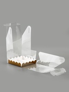 PVC Коробка для бенто - торта, прозрачная, 14×14×12 см 9050676