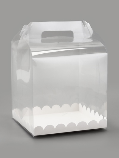 PVC Коробка для торта, прозрачная, 20×20×20 см