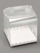 PVC Коробка для торта 20×20×20 см - Фото 2