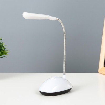 Настольная лампа «Световой луч» LED от батареек белый 5×8.5×20 см RISALUX