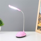 Настольная лампа "Световой луч" LED от батареек розовый 5х8,5х20 см RISALUX - Фото 2
