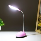 Настольная лампа "Световой луч" LED от батареек розовый 5х8,5х20 см RISALUX - Фото 3