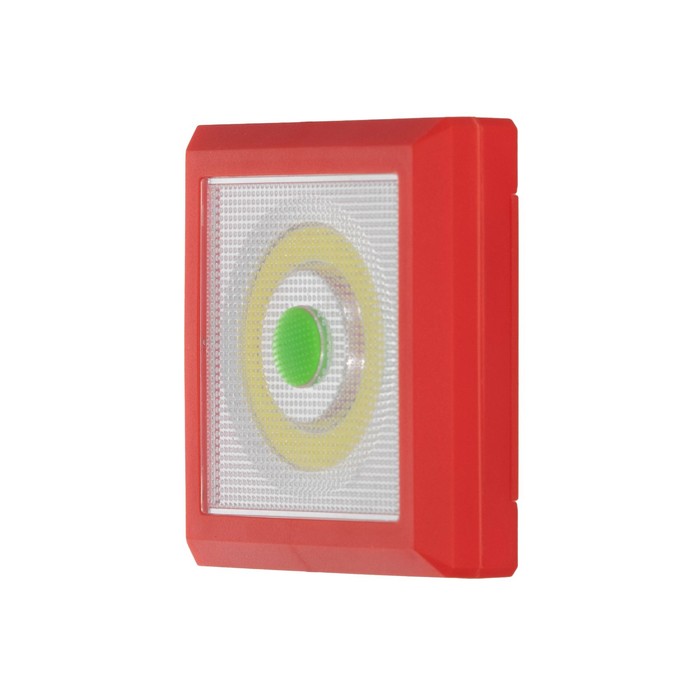 Ночник "Квадро 2" LED от батареек 4хАА красный 2х8,5х8,5 см RISALUX - фото 1888433220