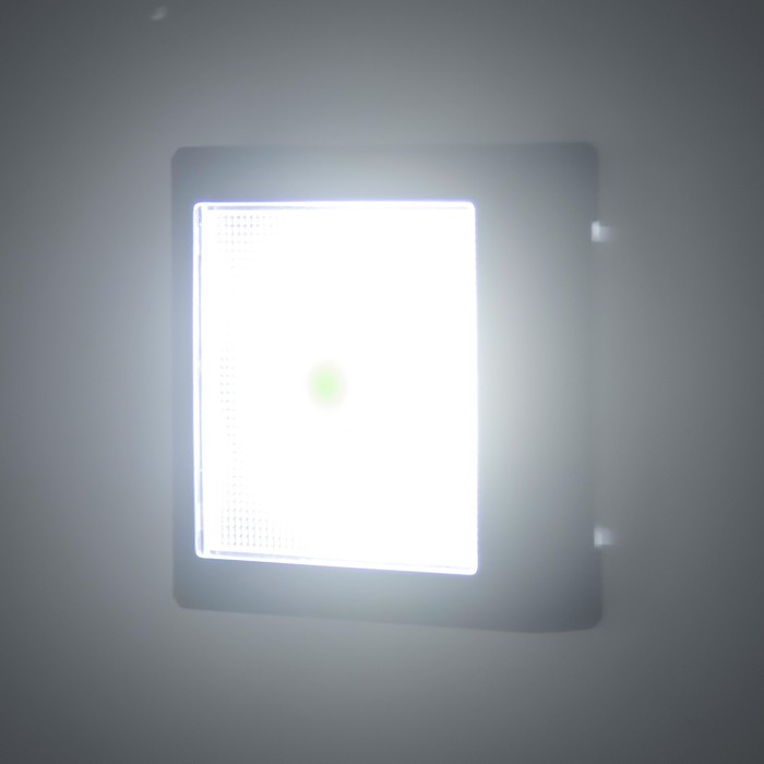 Ночник "Квадро 2" LED от батареек 4хААА черный 2х8,5х8,5 см RISALUX - фото 1907554056