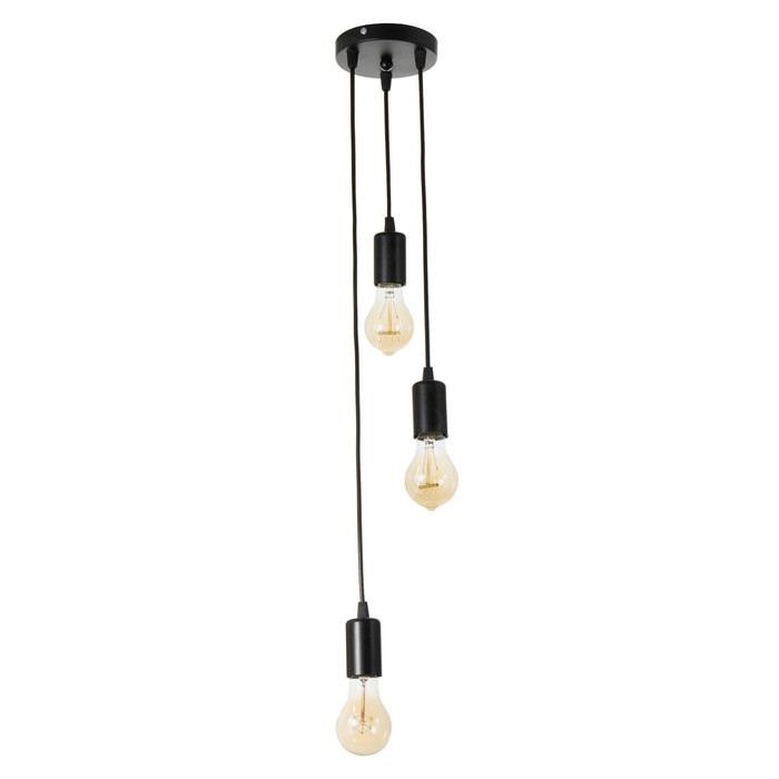 Светильник BayerLux «Трио» Е27 60 Вт черный 12×12×20-100 см