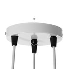 Светильник "Трио" Е27 60Вт белый 12х12х20-100см - фото 21857400