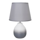 Настольная лампа "Мелли" E14 40Вт бело-серый 17х17х28 см - Фото 7