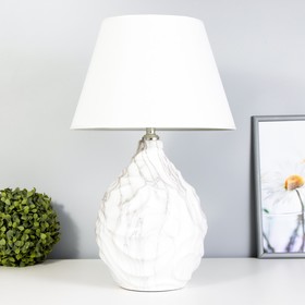 Настольная лампа "Скарла" E14 40Вт бело-серый 30х30х46 см