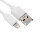 Кабель Red Line (УТ000006493), Lightning - USB, 1 м, зарядка + передача данных, белый - Фото 1