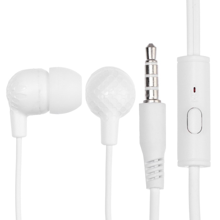 Наушники mObility mt-26 вакуумные микрофон 35 мм 1 м белые 12400₽