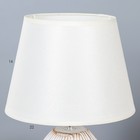 Лампа настольная 16615/1GY E14 40Вт белый 22х22х35 см RISALUX  6258676 - фото 21857637