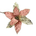 Новогодний декор «Пуансеттия. Премиум» розовое золото 1 шт. - фото 109180948