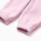 Костюм флисовый детский (толстовка, брюки) MINAKU цвет светло-сиреневый, рост 68-74 - Фото 5