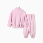 Костюм флисовый детский (толстовка, брюки) MINAKU цвет светло-сиреневый, рост 74-80 - Фото 6