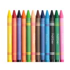 Мелки восковые 12 цветов Hatber Deep "Городок", диаметр 9 мм, круглый корпус, в картонной коробке с европодвесом - фото 22671075