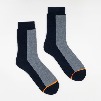 Термоноски мужские, цвет серый/синий, размер 29