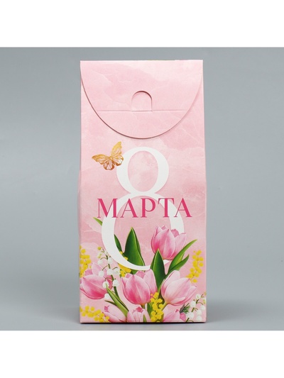 Коробка кондитерская, упаковка, «8 Марта», 9×19×6 см