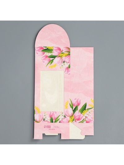 Коробка кондитерская, упаковка, «8 Марта», 9×19×6 см