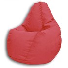 Кресло-мешок «Груша» Позитив Real A, размер M, диаметр 70 см, высота 90 см, велюр, цвет красный - Фото 2