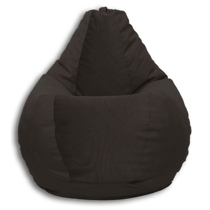 Кресло-мешок Груша M, размер 70х100 см, ткань велюр, цвет коричневый