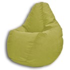 Кресло-мешок «Груша» Позитив Liberty, размер M, диаметр 70 см, высота 90 см, велюр, цвет оливковый - Фото 2