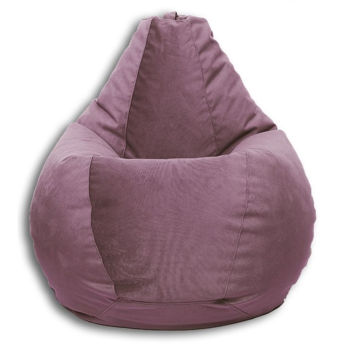 Кресло-мешок «Груша» Позитив Liberty, размер XXL, диаметр 105 см, высота 130 см, велюр, цвет розовый