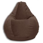 Кресло-мешок «Груша» Позитив Lovely, размер M, диаметр 70 см, высота 90 см, велюр, цвет шоколад - Фото 1