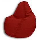 Кресло-мешок «Груша» Позитив Lovely, размер M, диаметр 70 см, высота 90 см, велюр, цвет алый - Фото 2