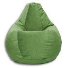 Кресло-мешок «Груша» Позитив Lovely, размер M, диаметр 70 см, высота 90 см, велюр, цвет салатовый - Фото 1