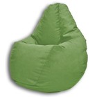 Кресло-мешок «Груша» Позитив Lovely, размер M, диаметр 70 см, высота 90 см, велюр, цвет салатовый - Фото 2