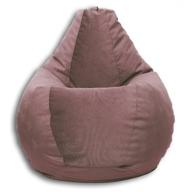Кресло-мешок «Груша» Позитив Lovely, размер XL, диаметр 95 см, высота 125 см, велюр, цвет какао