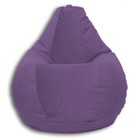 Кресло-мешок «Груша» Позитив Lovely, размер XXL, диаметр 105 см, высота 130 см, велюр, цвет фиолетовый - фото 8540849